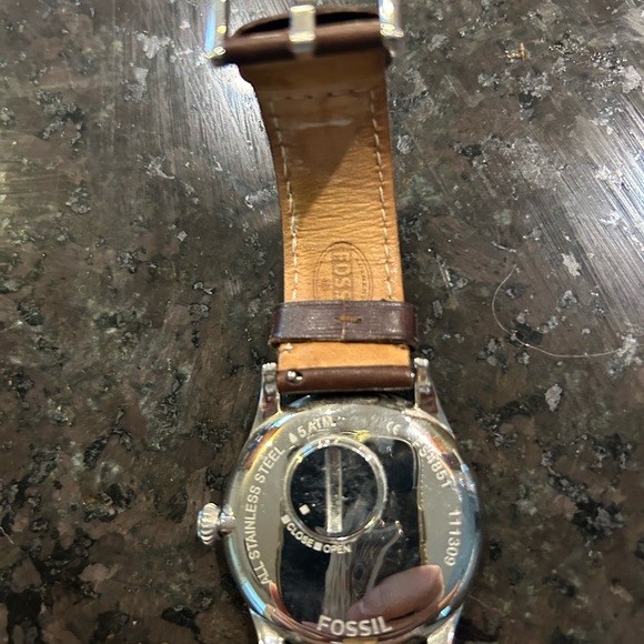 Fossil The Agent Silver Watch - Picture 3 of 3